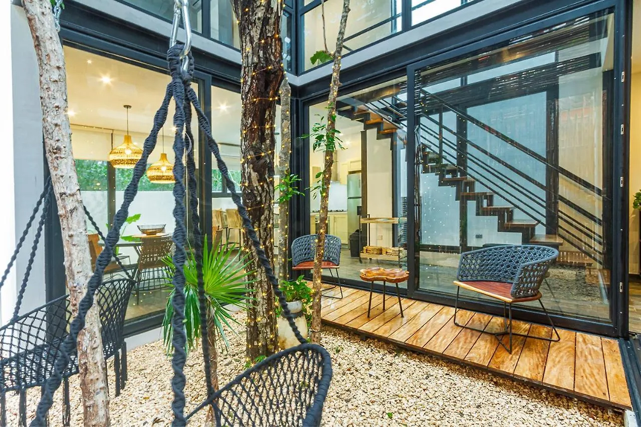 Amazing 3Br & Private Patio With Pool In Mun 32 Tulum别墅 度假居